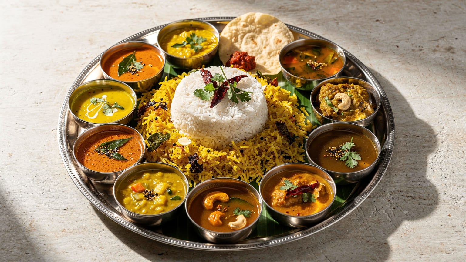 Satvik Bhavan signature vegetarian thali