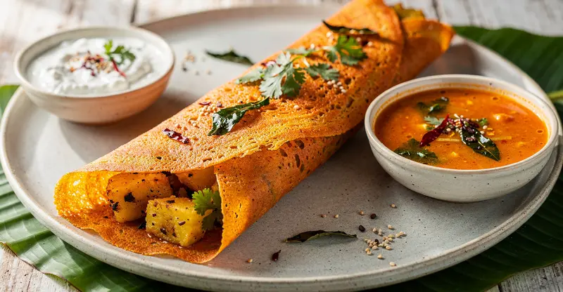 Carrot Masala Dosa