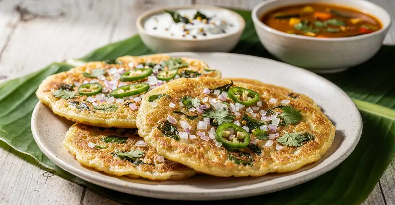 Onion Uthappam (2 pieces)