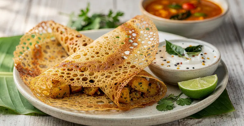 Rava masala dosa(20 mins wait time)