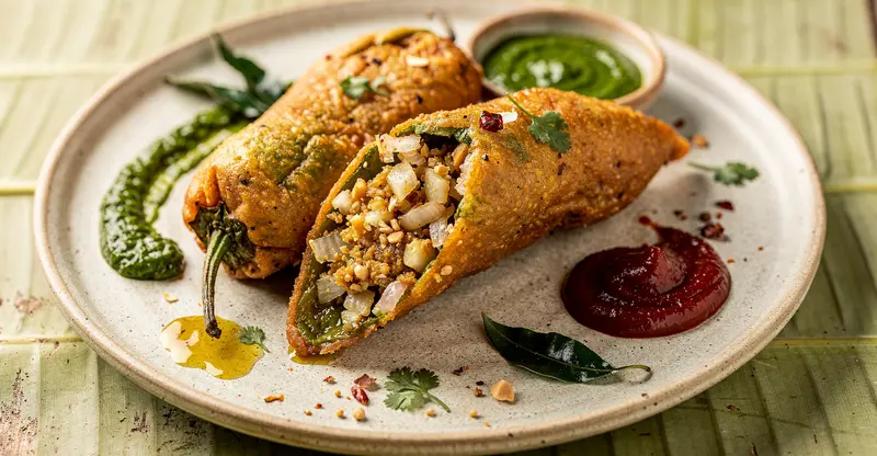 Stuffed Mirchi Bajji (3 pieces)