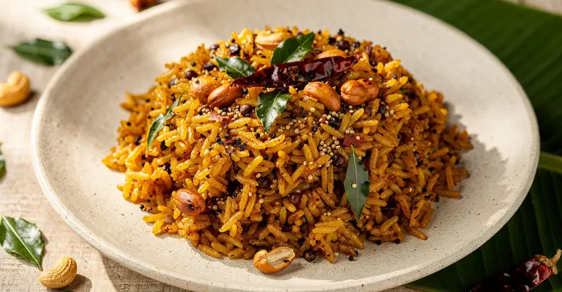 Tamarind Rice 16oz (Pulihora)